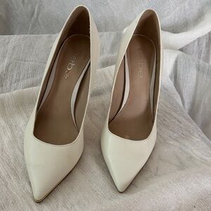 Bebe Ivory Pointed-Toe Pumps